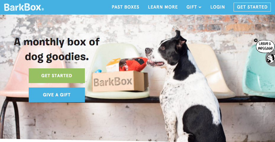 Barkbox پاسخ به دکمه های عمل