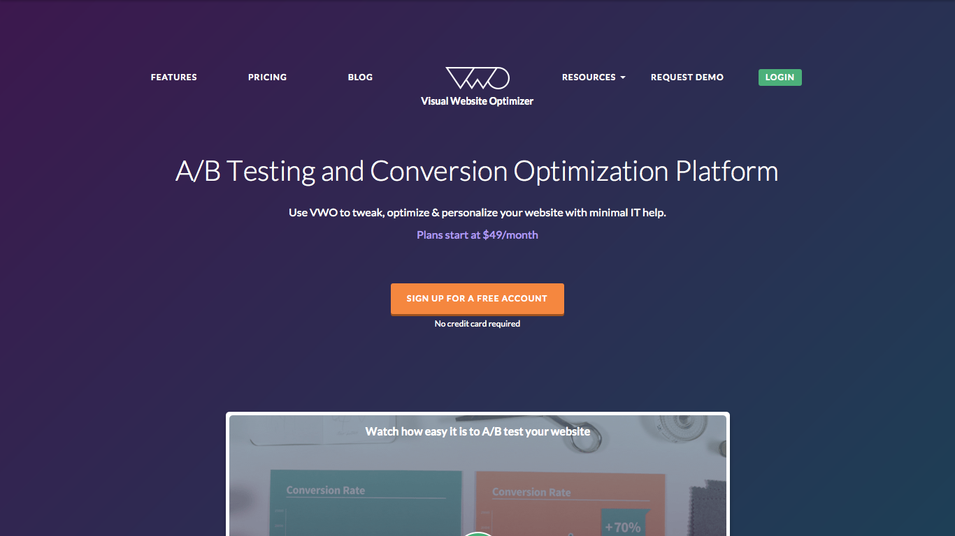 VWO: بهینه ساز ویژوال وب سایت